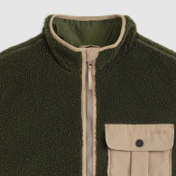 Мужская жилетка из экомеха Levi's безрукавка 1159855751 (Зеленый M)