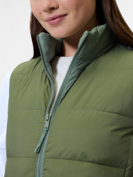 Теплая женская жилетка GAP безрукавка 1159856465 (Зеленый XS)