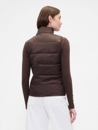 Теплая женская жилетка GAP безрукавка 1159856466 (Коричневый XXL)