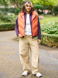 Теплий жилет Uniqlo 1159856930 (Помаранчевий XXL)