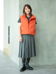 Теплий жилет Uniqlo 1159856930 (Помаранчевий XXL)