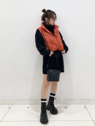 Теплий жилет Uniqlo 1159856930 (Помаранчевий XXL)