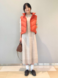 Теплий жилет Uniqlo 1159856930 (Помаранчевий XXL)