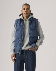 Джинсовая жилетка Levi's безрукавка 1159857883 (Синий L)