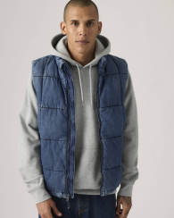 Джинсовая жилетка Levi's безрукавка 1159857883 (Синий L)