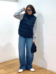 Жилет PUFFERTECH Uniqlo на молнии 1159858658 (Синий XXL)