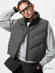 Теплый жилет Uniqlo PUFFTECH 1159859342 (Зеленый XXL)