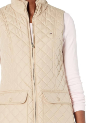 Стеганый женский жилет Tommy Hilfiger безрукавка с карманами 1159860008 (Бежевый XS)