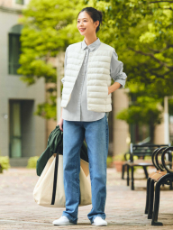 Жилет Uniqlo с технологией PUFFTECH 1159862210 (Молочный M)