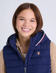Женская жилетка U.S. Polo Assn с капюшоном 1159864067 (Синий XS)