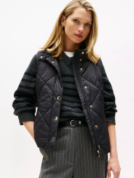 Стигана жіноча жилетка Tommy Hilfiger безрукавка 1161297564 (Чорний L)