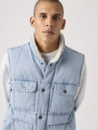 Мужская джинсовая жилетка Levi's 1162188490 (Голубой L)