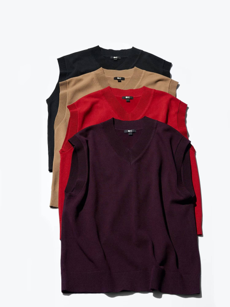 В'язана жилетка UNIQLO 1159839884 (Червоний 3XL)