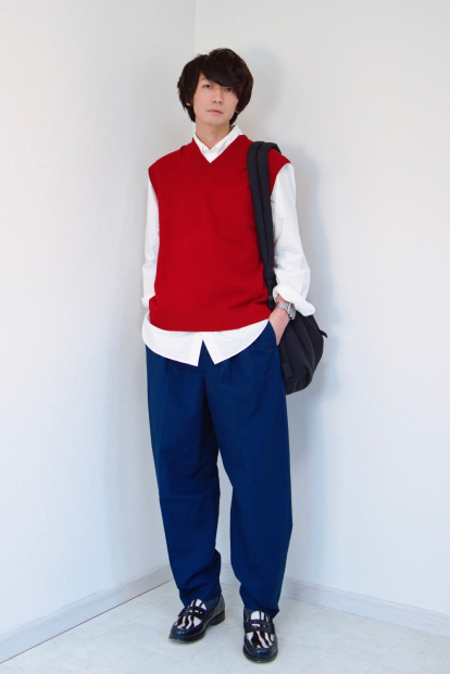 В'язана жилетка UNIQLO 1159839884 (Червоний 3XL)