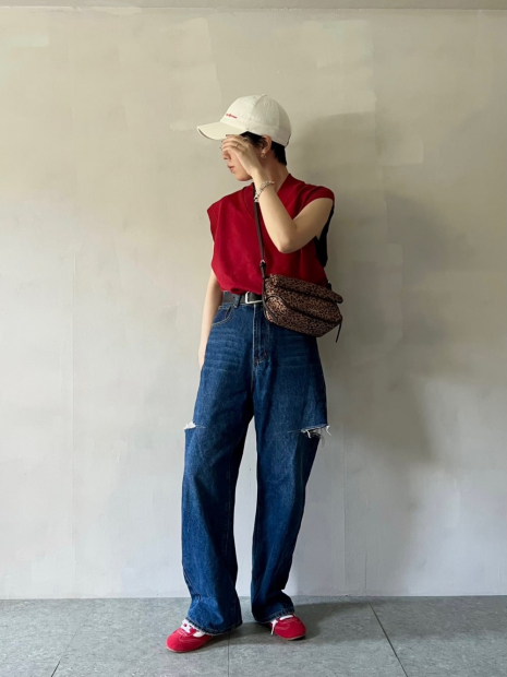 В'язана жилетка UNIQLO 1159839884 (Червоний 3XL)