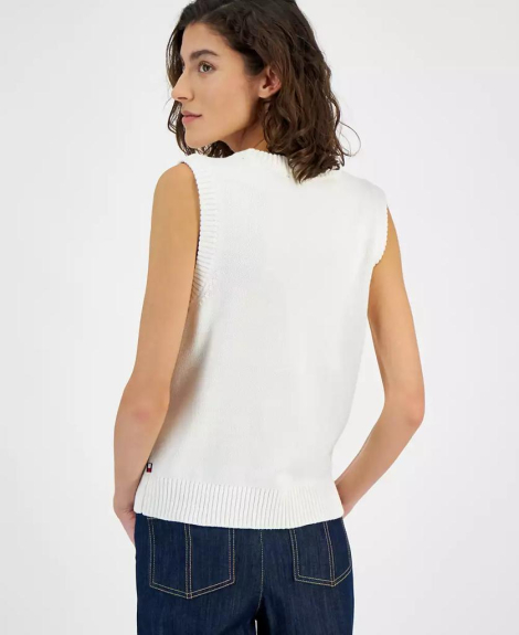 Женская мягкая жилетка Tommy Hilfiger с сердцем 1159842655 (Белый XS)