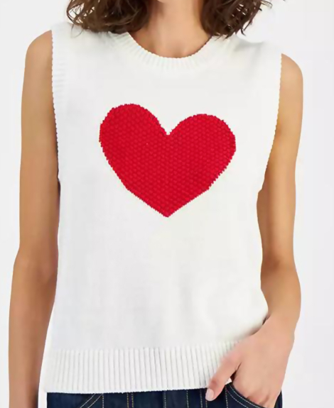 Женская мягкая жилетка Tommy Hilfiger с сердцем 1159842655 (Белый XS)