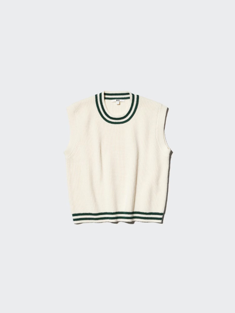 Вязаная жилетка UNIQLO 1159846835 (Молочный M)