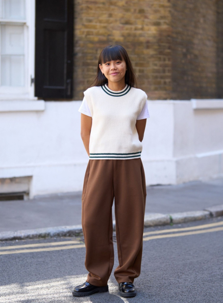 Вязаная жилетка UNIQLO 1159846835 (Молочный M)