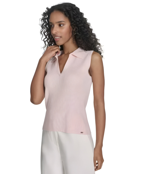Жіночий в'язаний жилет Calvin Klein 1159847293 (Рожевий S)