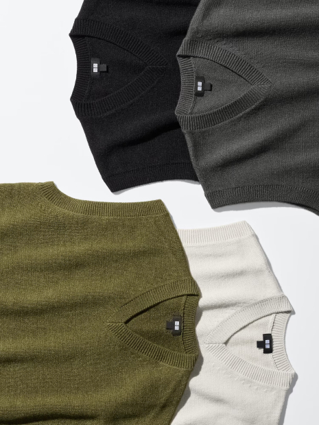 Вязаная жилетка UNIQLO 1159849421 (Черный XXL)