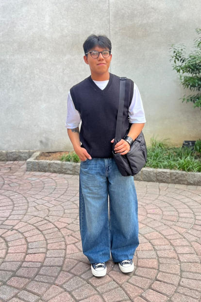 Вязаная жилетка UNIQLO 1159849421 (Черный XXL)