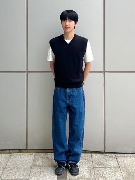 Вязаная жилетка UNIQLO 1159849421 (Черный XXL)