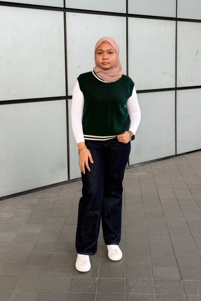 В'язана жилетка UNIQLO 1159849433 (Зелений M)