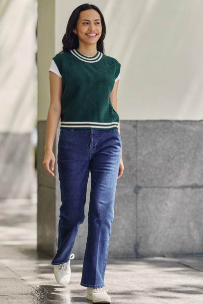 В'язана жилетка UNIQLO 1159849433 (Зелений M)