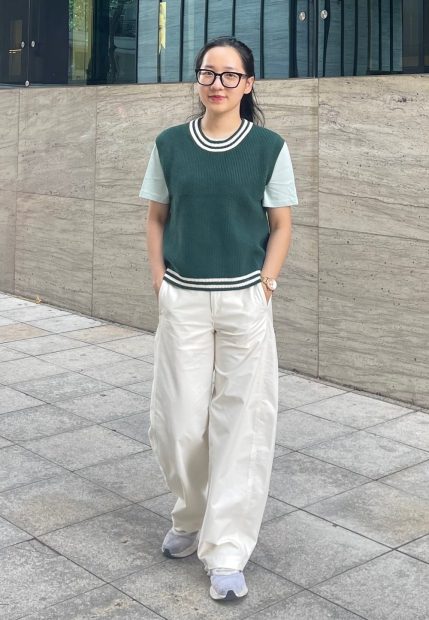 В'язана жилетка UNIQLO 1159849433 (Зелений M)