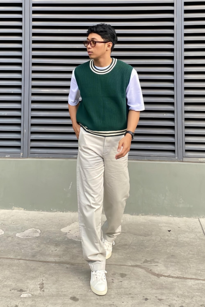 В'язана жилетка UNIQLO 1159849433 (Зелений M)