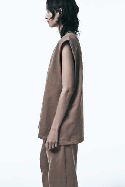 Жіночий жилет ZARA оверсайз 1159849468 (Коричневий L)