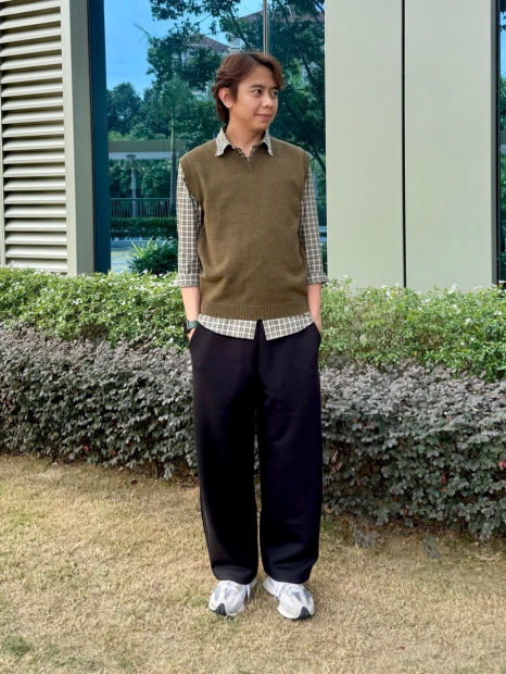 В'язана жилетка UNIQLO 1159849520 (Оливковий XL)