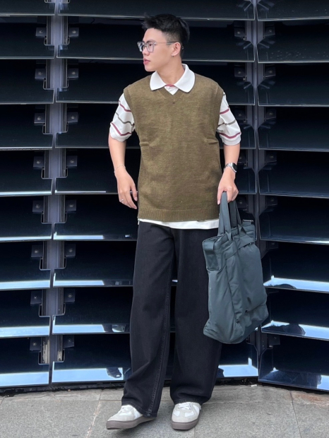 В'язана жилетка UNIQLO 1159849520 (Оливковий XL)