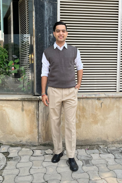 В'язана жилетка UNIQLO 1159851104 (Сірий XS)