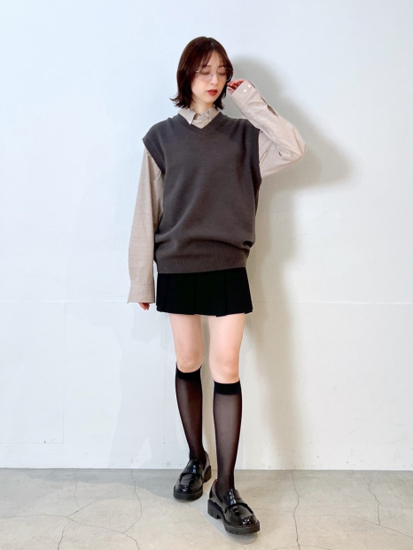 В'язана жилетка UNIQLO 1159851104 (Сірий XS)