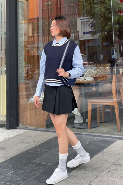 Вязаная жилетка UNIQLO 1159851987 (Синий XXL)