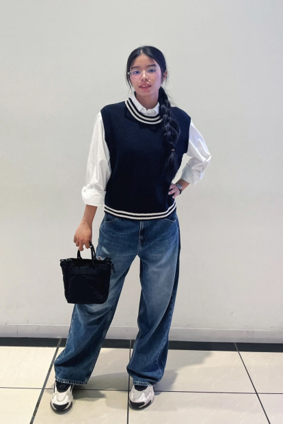 Вязаная жилетка UNIQLO 1159851987 (Синий XXL)