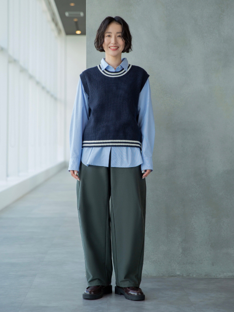 Вязаная жилетка UNIQLO 1159851987 (Синий XXL)