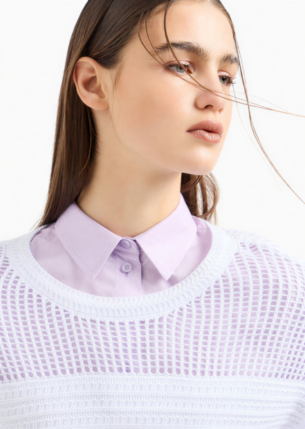 Женская вязаная жилетка Armani Exchange 1159854056 (Белый XL)