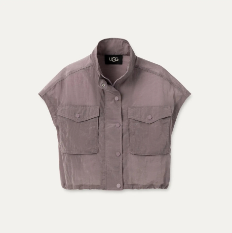 Жіночий нейлоновий жилет UGG на блискавці 1159859219 (Бузовий L)