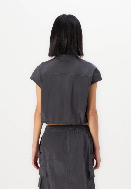 Жіночий нейлоновий жилет UGG на блискавці 1159860129 (Сірий L)