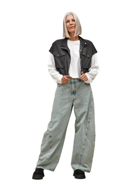 Жіночий нейлоновий жилет UGG на блискавці 1159860129 (Сірий L)