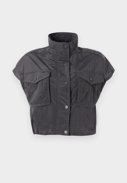 Жіночий нейлоновий жилет UGG на блискавці 1159860129 (Сірий L)