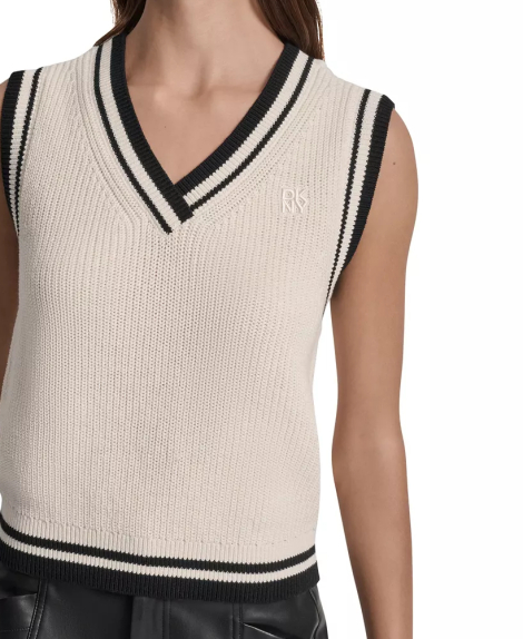 В'язаний жилет DKNY з логотипом 1159863836 (Молочний M)