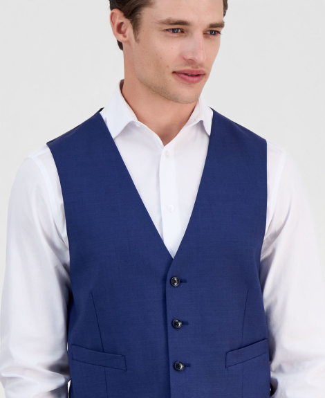 Мужской классический жилет Calvin Klein 1159864444 (Синий 4XL)