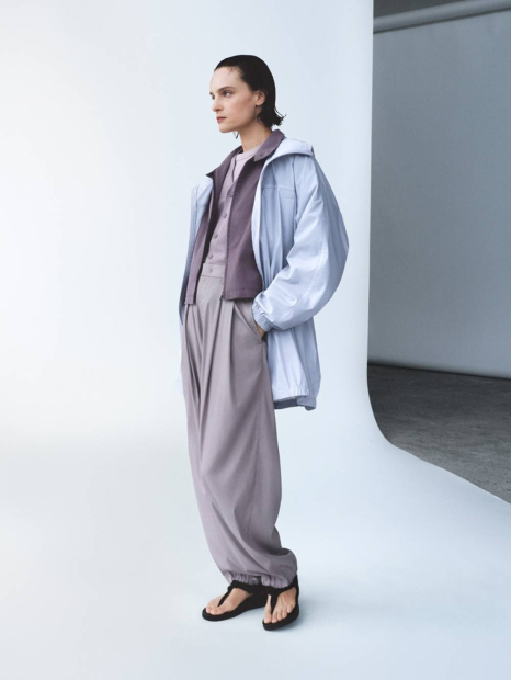 Вязаная жилетка UNIQLO на пуговицах 1159865271 (Сиреневый XL)