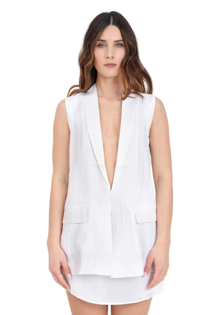 Женский жилет Armani Exchange без застежки 1161628145 (Белый 4)