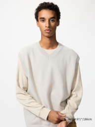 Вязаная жилетка UNIQLO 1159847199 (Серый XXL)