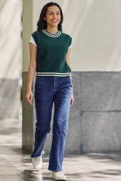 В'язана жилетка UNIQLO 1159849433 (Зелений M)